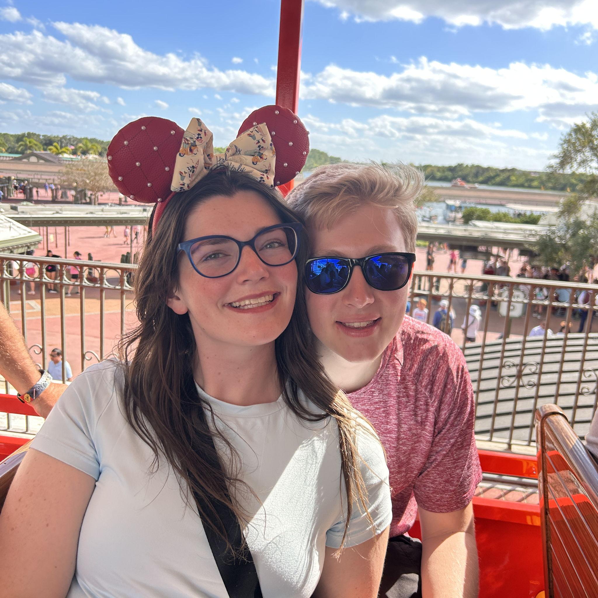 Took a trip to disney with abigail's family!