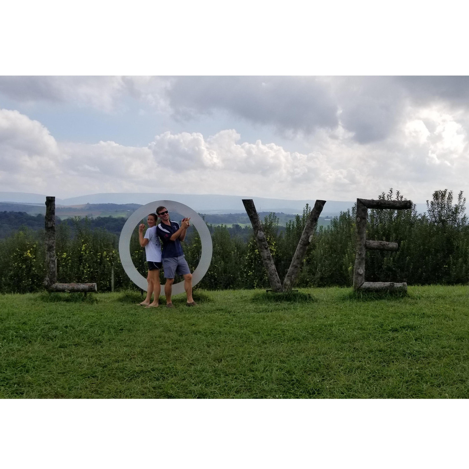 "Fall"in' for each other in the Shenandoahs.