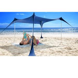 SUN NINJA Beach Tent Sun Shelter UPF50+ - Easy Pop Up Beach Canopy