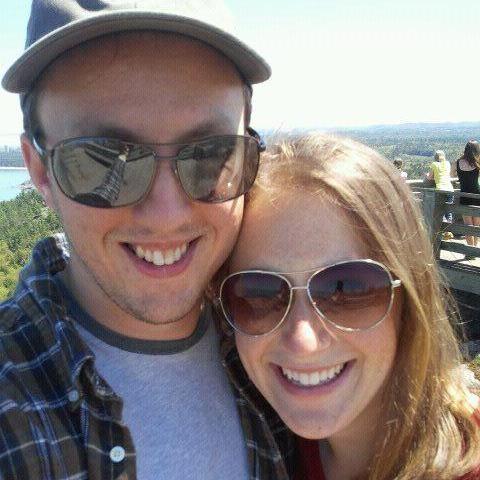 On the top of Sugarloaf Mountain in Marquette, MI. Dane's first visit to Jesse's hometown. 2013.
