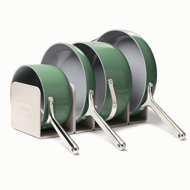 Caraway Non-Stick Ceramic 12-Piece Cookware Set w/ Storage, Sage