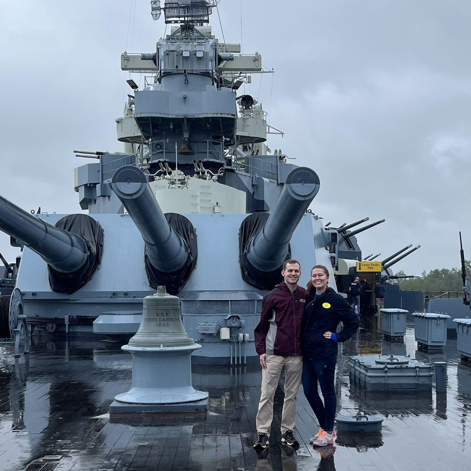 Our romantic anniversary trip to the Battleship North Carolina