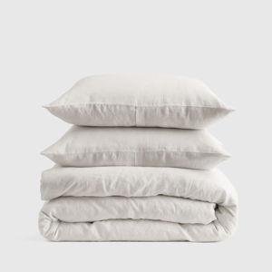 European Linen Duvet Cover + Sham Set (Sand) - King/Cal King