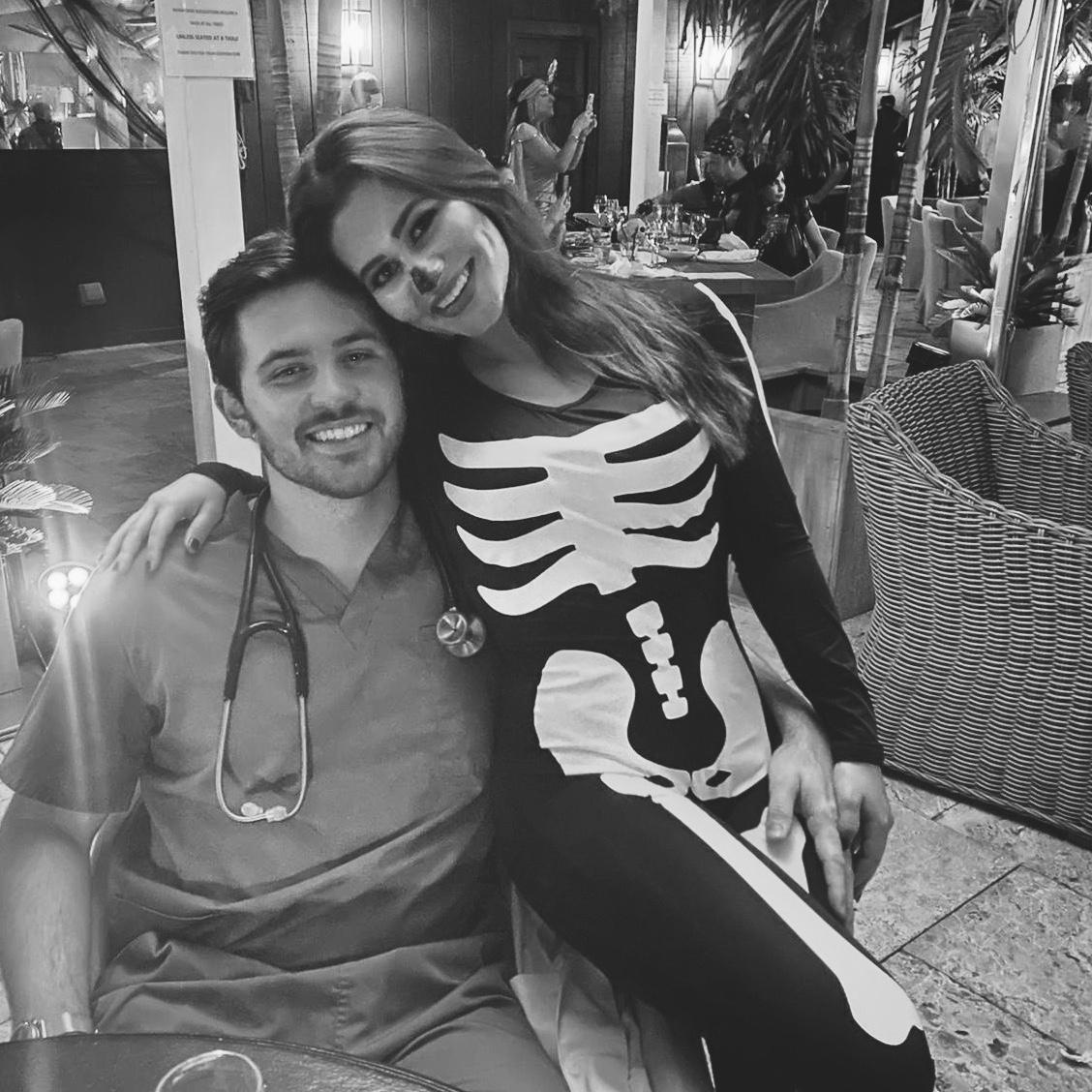 The Halloween where J couldn’t have been more creative with his “costume” and when he initially saw my makeup he asked if I was dressing up as a Dalmatian…