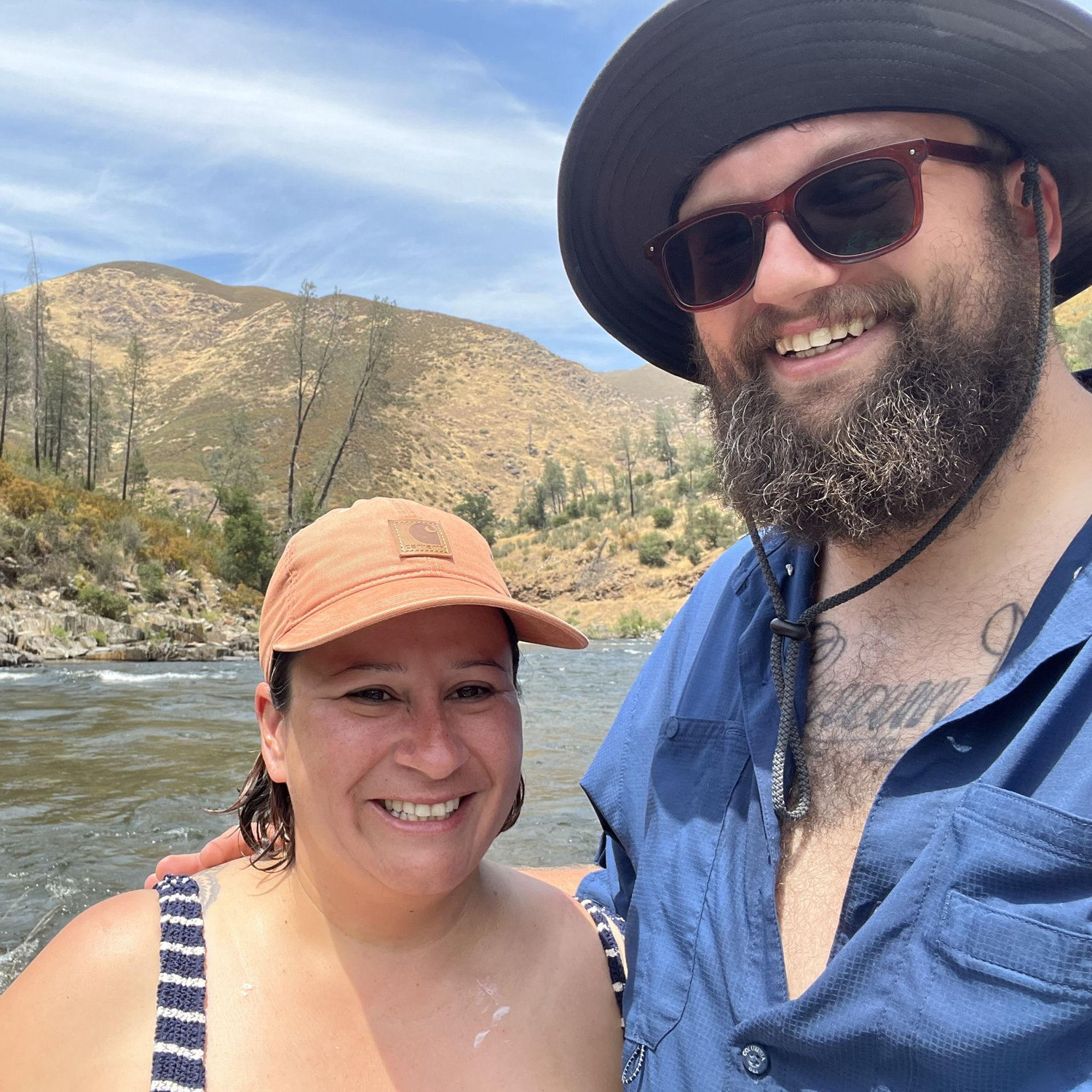 109 degrees at the Merced River in Briceburg, California
