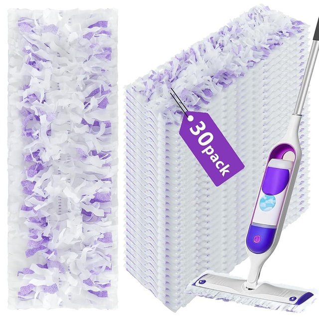 30 Count Disposable for Swiffer Power Mop Refills, Power Mop Pads for Swiffer Power Mop, Compatible with Swiffer Power Mop & for Swiffer Power Mop Solution for Floor Cleaning