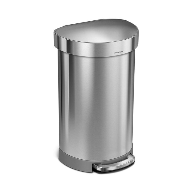 simple human 45L Semi-Round Step Can with Liner Rim