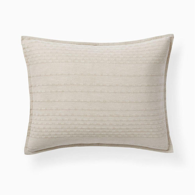 Reese Linen Cotton Standard Sham, Sand