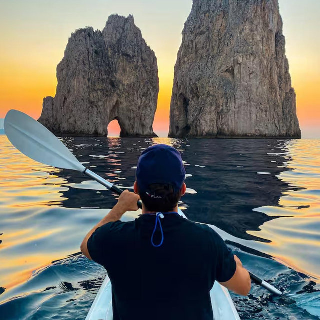Kayaking in the Blue Grotto