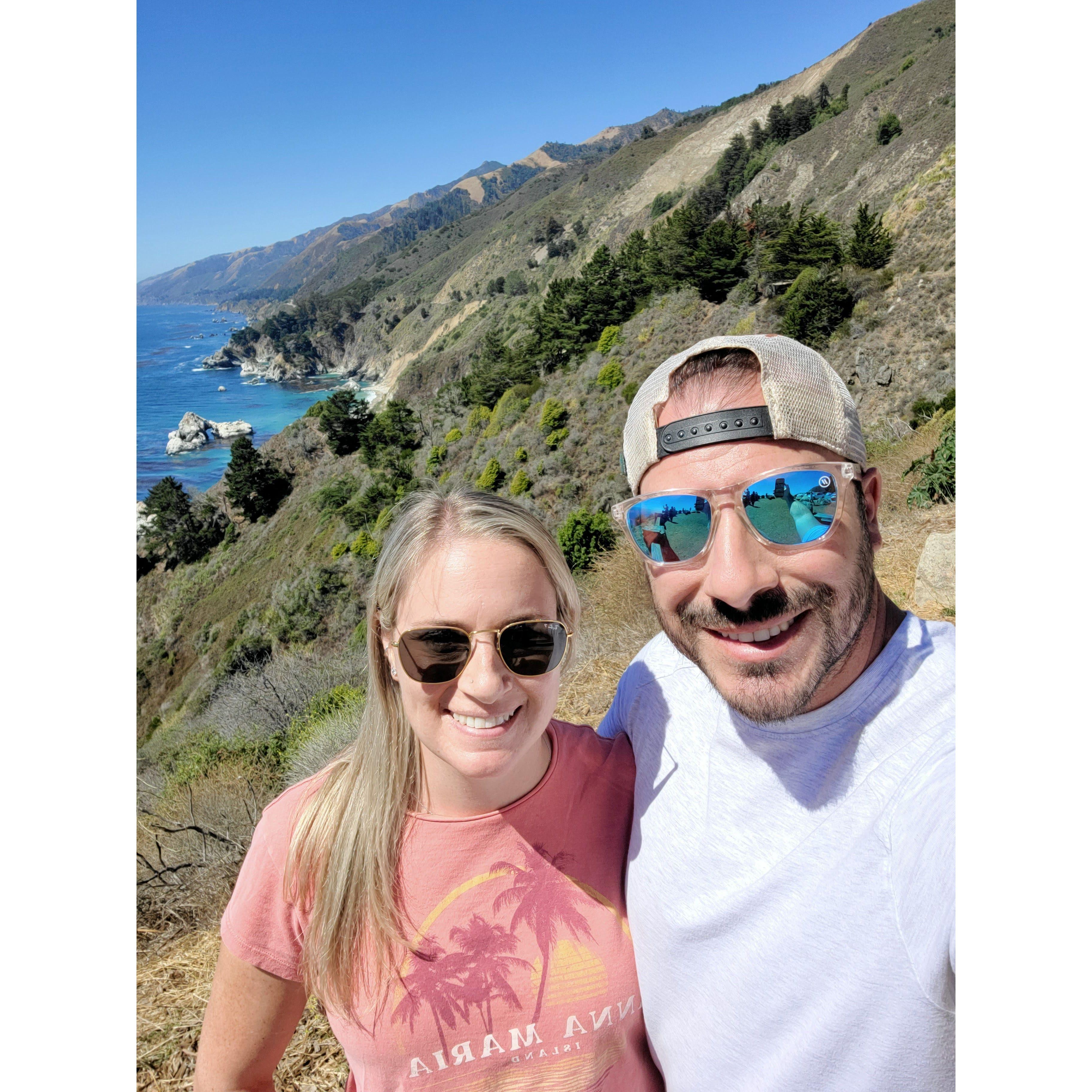 Driving along the Pacific Coast Highway Summer 2022 on our way to fly out of San Francisco.