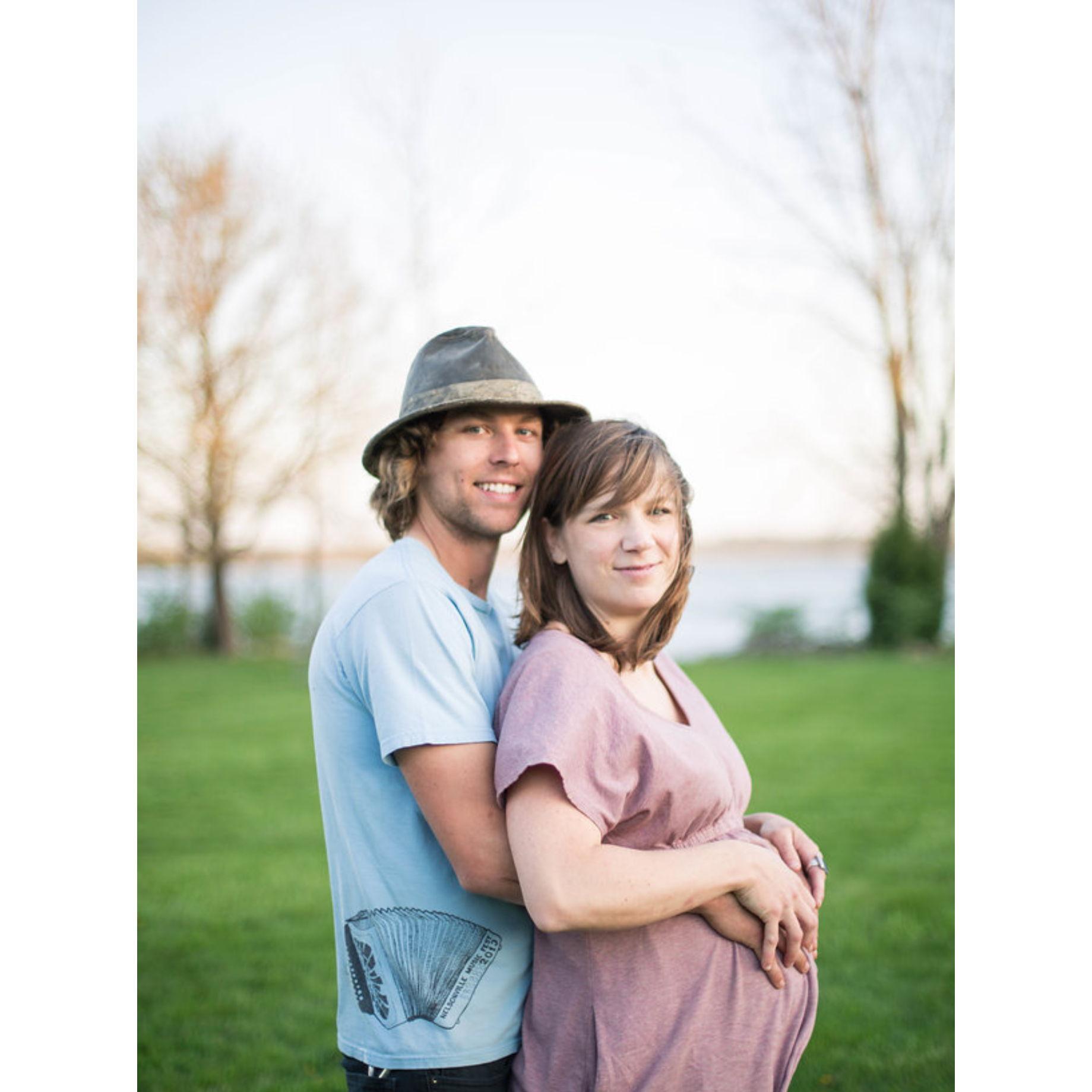 2016. Pregnant with Mabel. She came 2 weeks later!