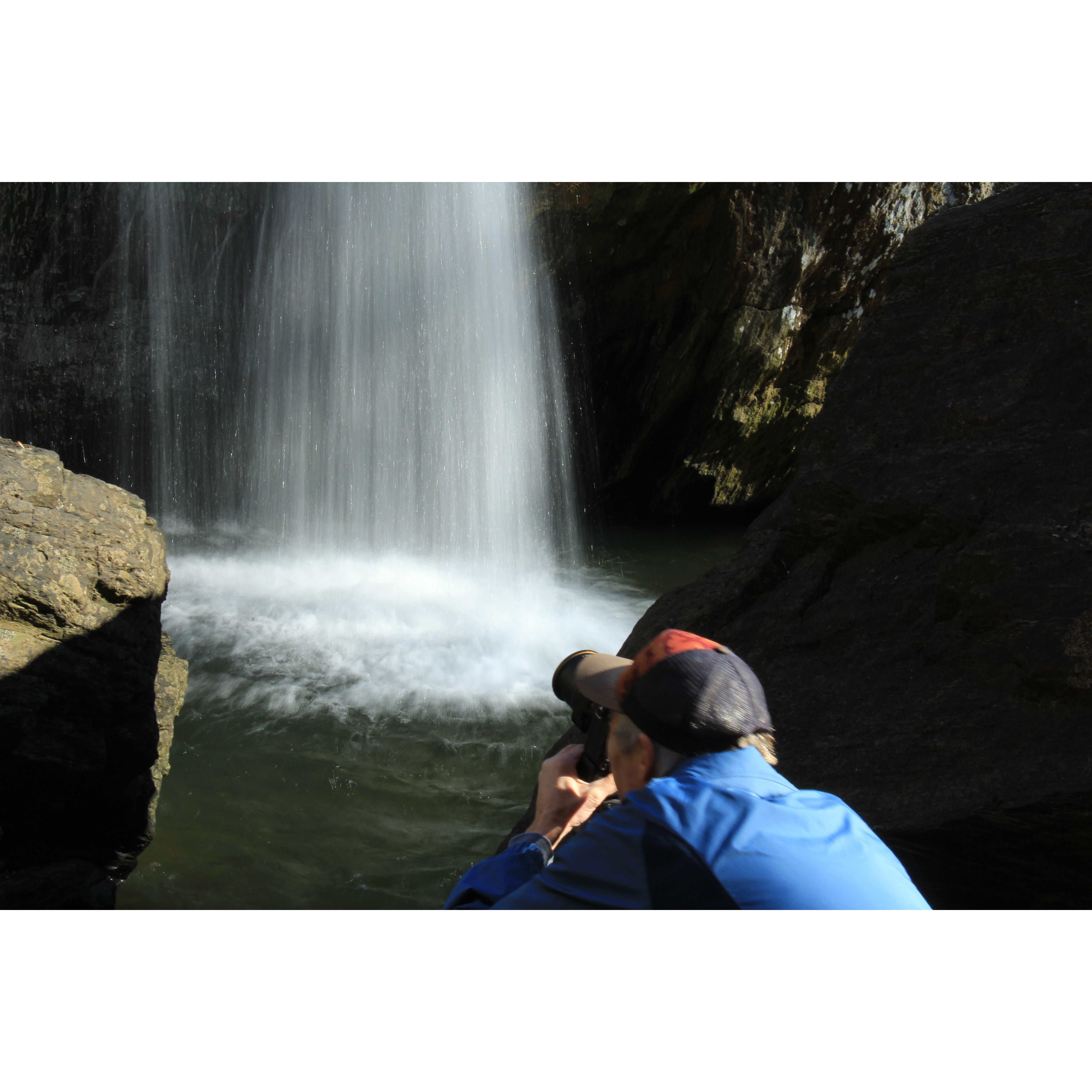 Bob getting the perfect shot at Kilgore falls.