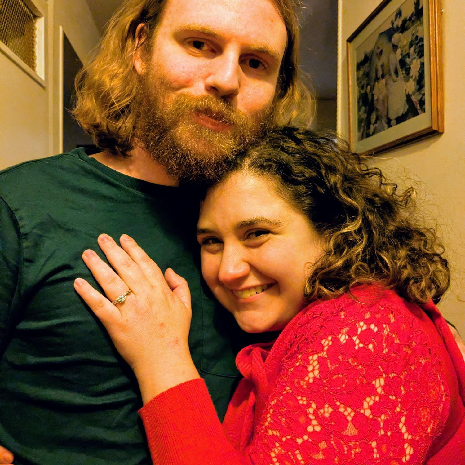 Moments after getting engaged