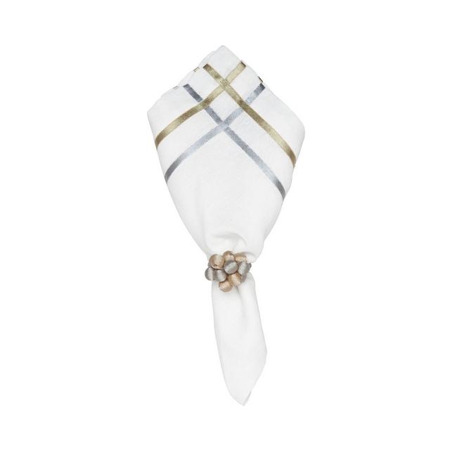 Juliska Metallic Bead Bouquet Napkin Ring