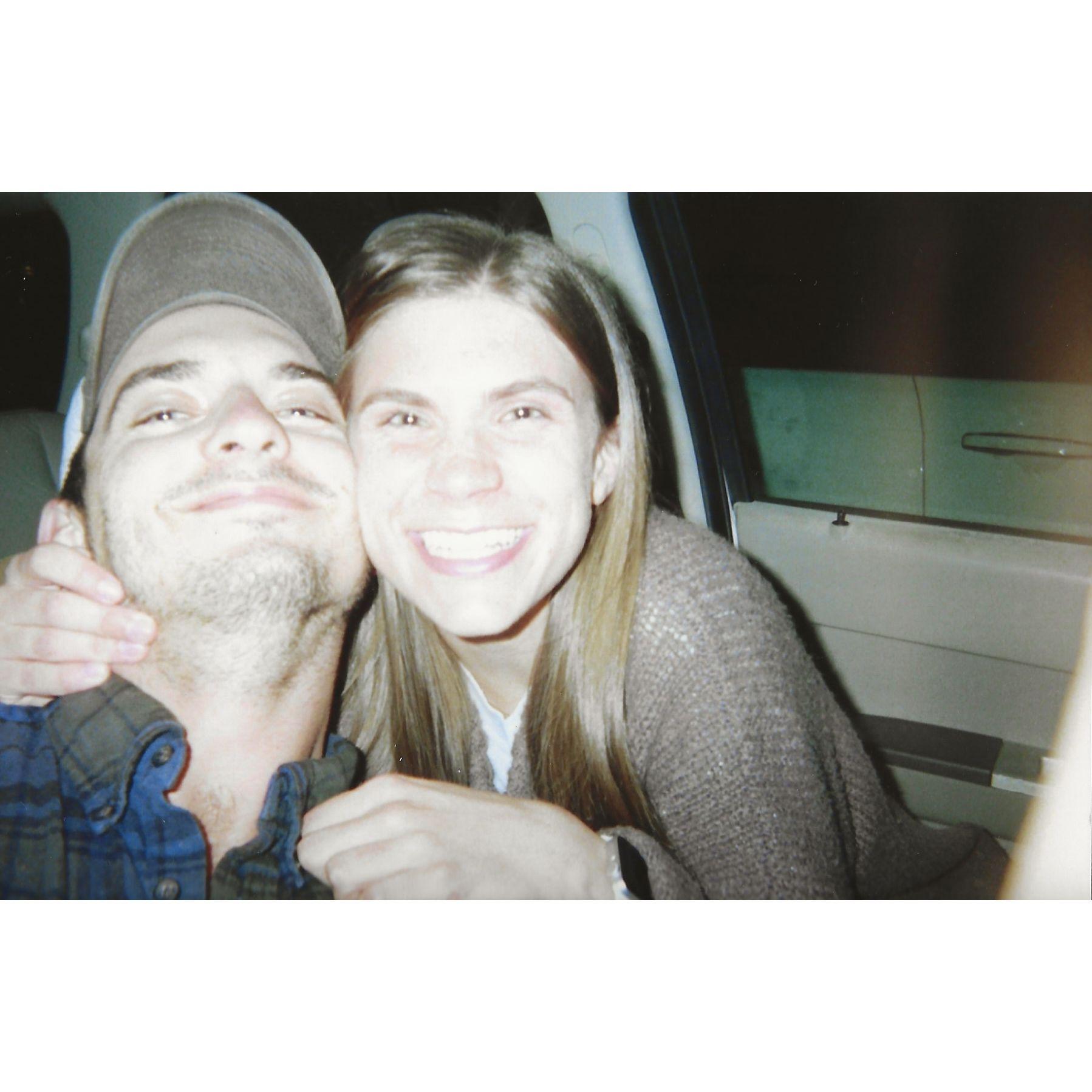 Sent him to Montana with a disposable camera (of course), and this was the last picture on it after picking him up from the airport