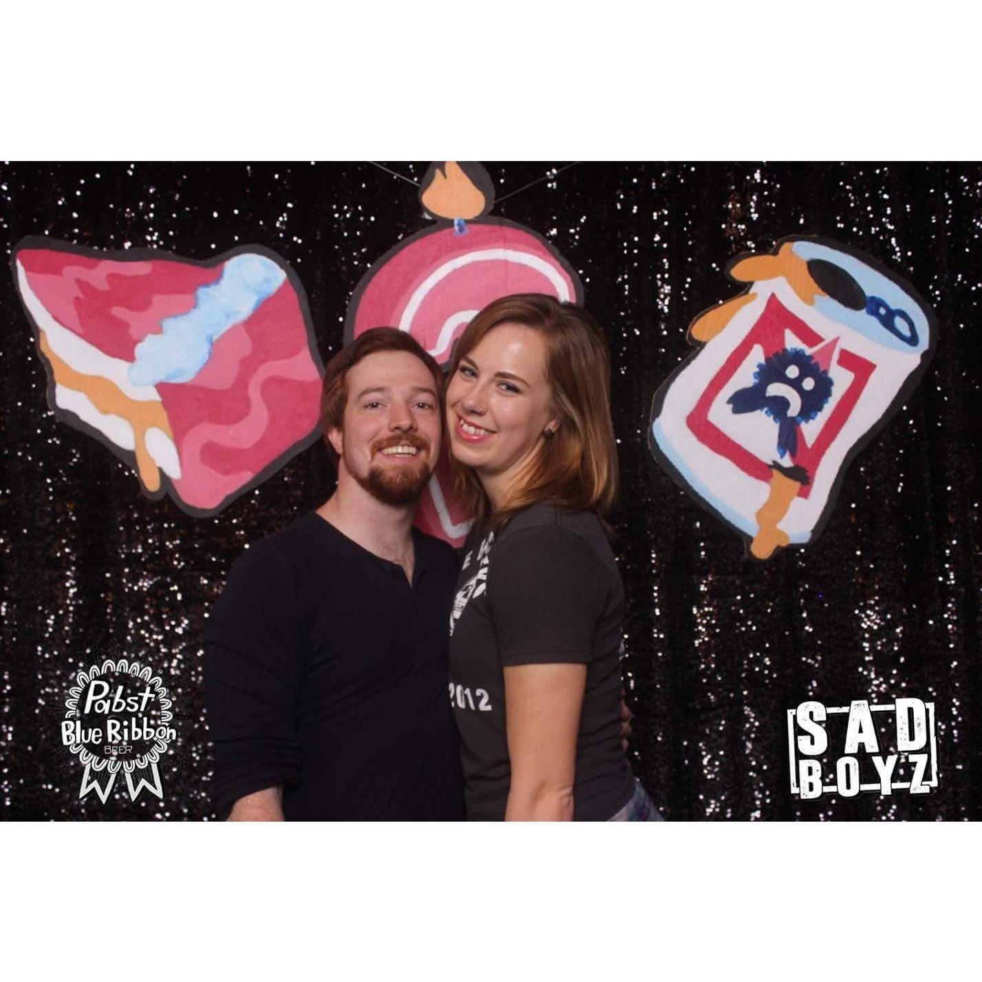 One of the first pictures we ever took together, March 2017. Sad Boyz has been well attended by us over the years...