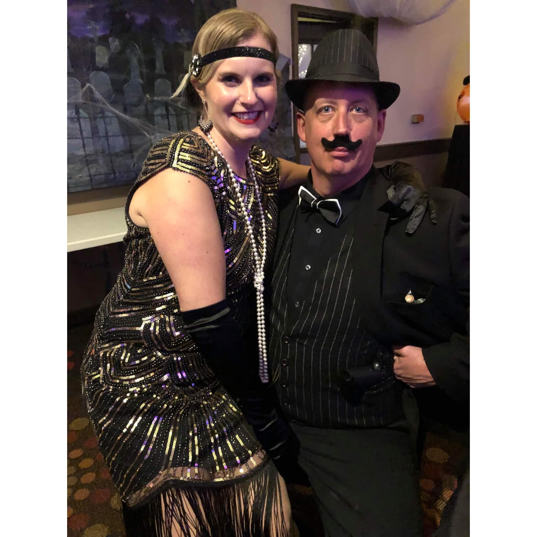 Halloween 2022 · Matt's Halloween Party with us dressed as a flapper and a gangster.