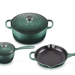Le Creuset Enameled Cast Iron Signature Cookware Set, 5 pc, Artichaut