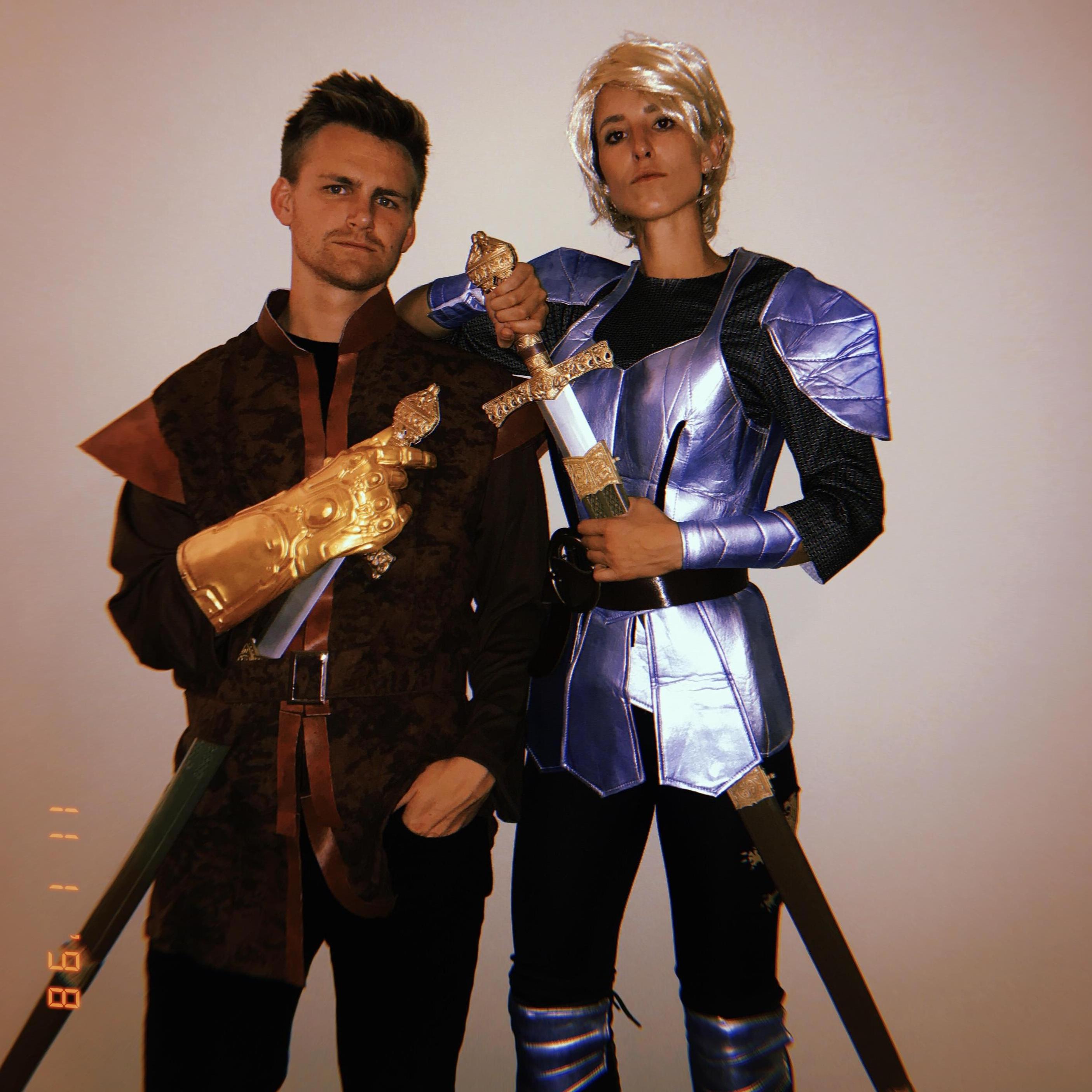 Philip humors me with Halloween costumes <3