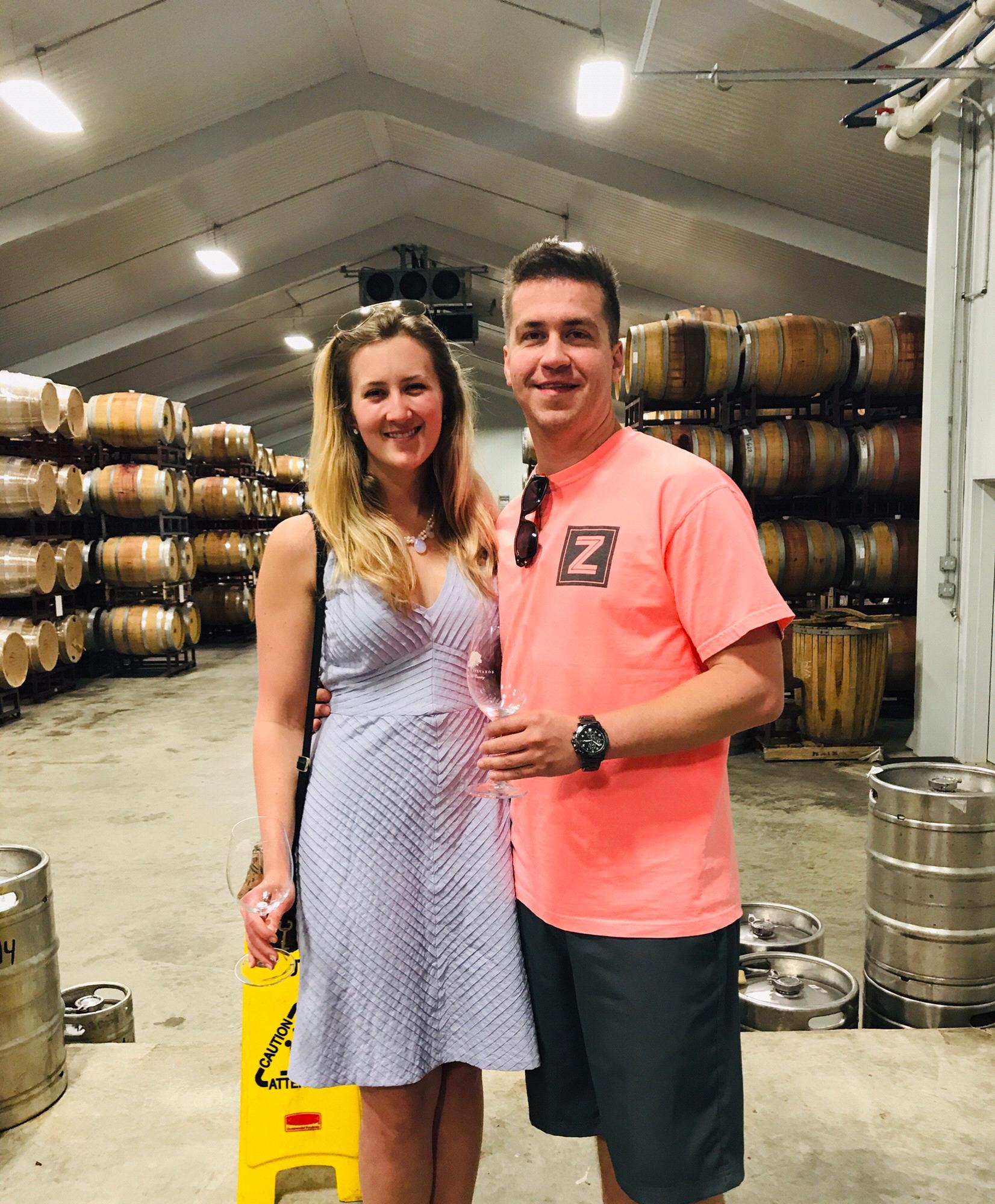 Wine tasting in Fredericksburg, TX, 2017