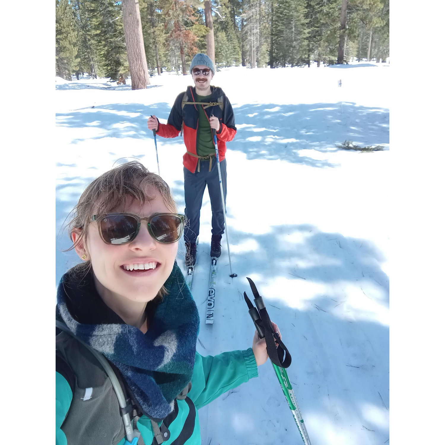 First time cross country skiing