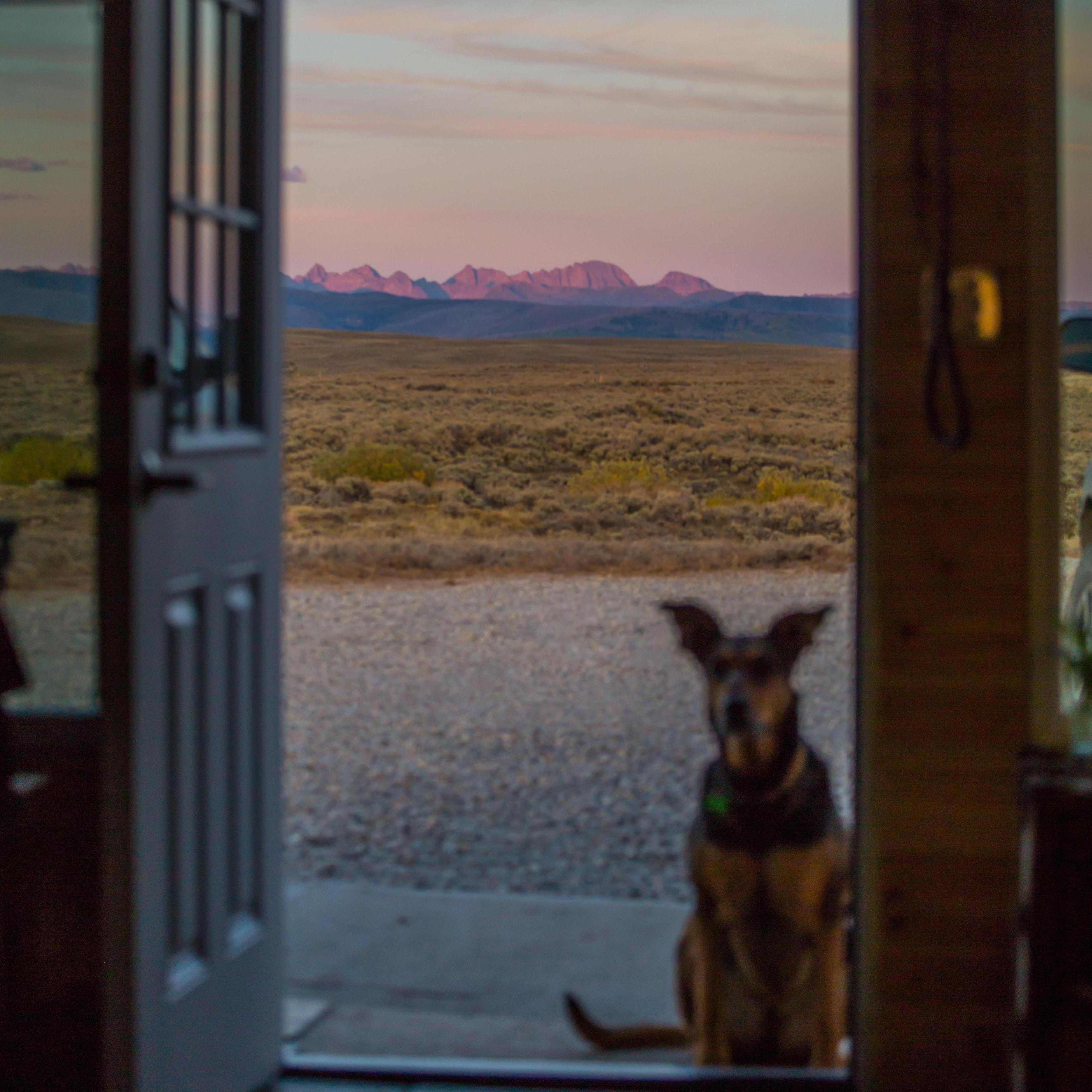 The views from our little cabin in the Winds, aka Charlie's Queendom.