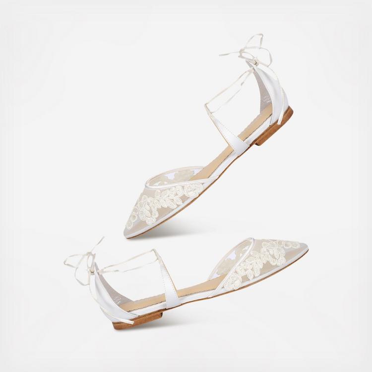 Alicia Lace Wedding Ballet Flats