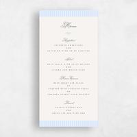 Blue Wedding Menu - Dinard