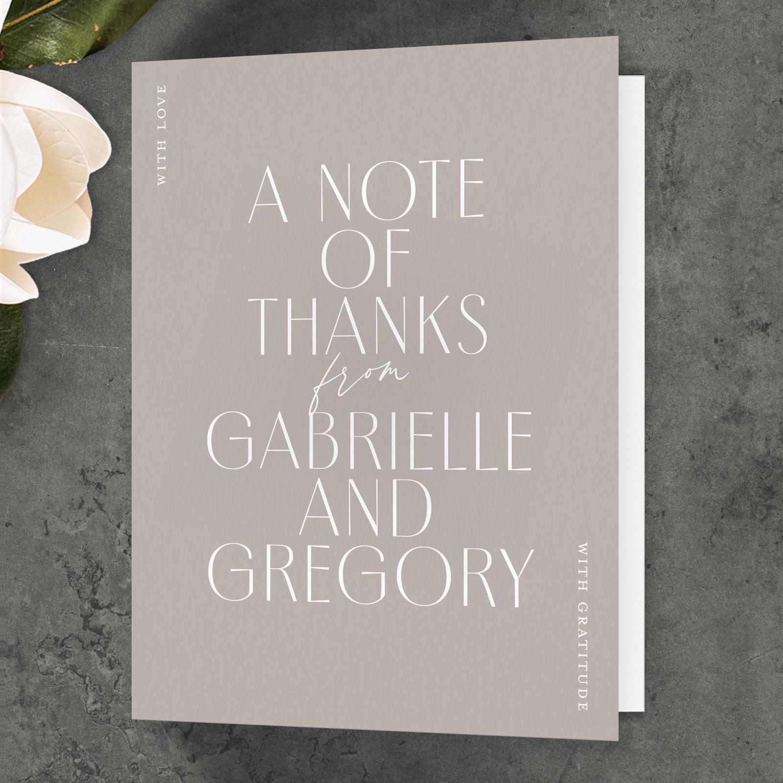 Zola Thank You Cards Brooklyn Portrait