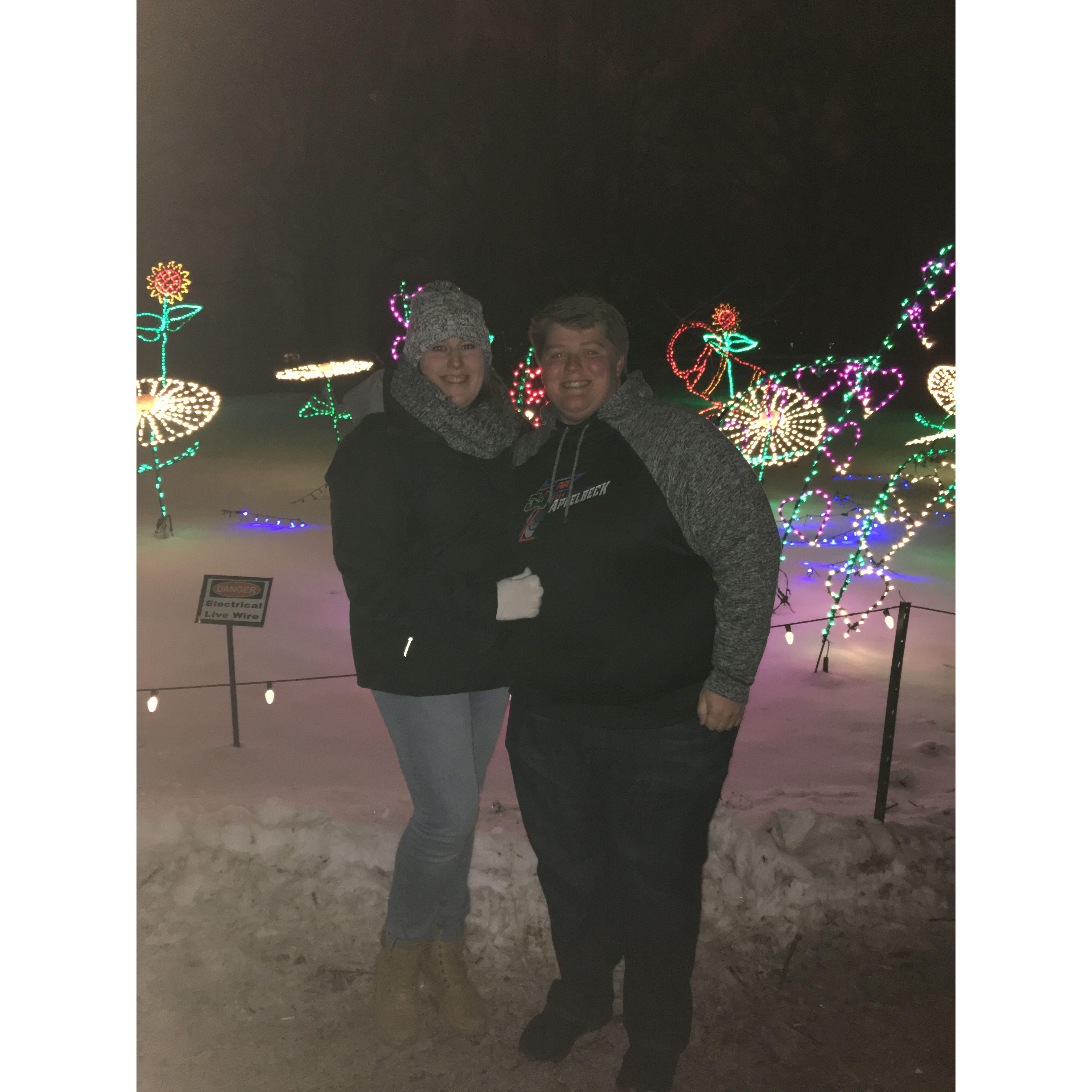 Our first picture and our first date all in one!