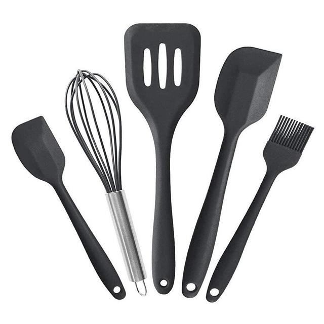 Silicone Spatula Set, Non-Stick Baking Tool Heat-Resistant Temperature 450ºF, Heat-Resistant Non-Stick Food for Baking, Cooking, Stirring-Ergonomic, Safe To Use in The Dishwasher, And BPA-Free