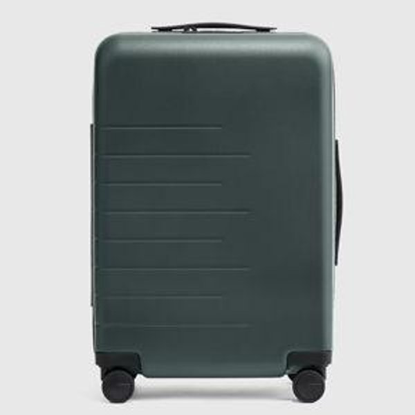 Expandable Large Check-In Suitcase - Dark Green