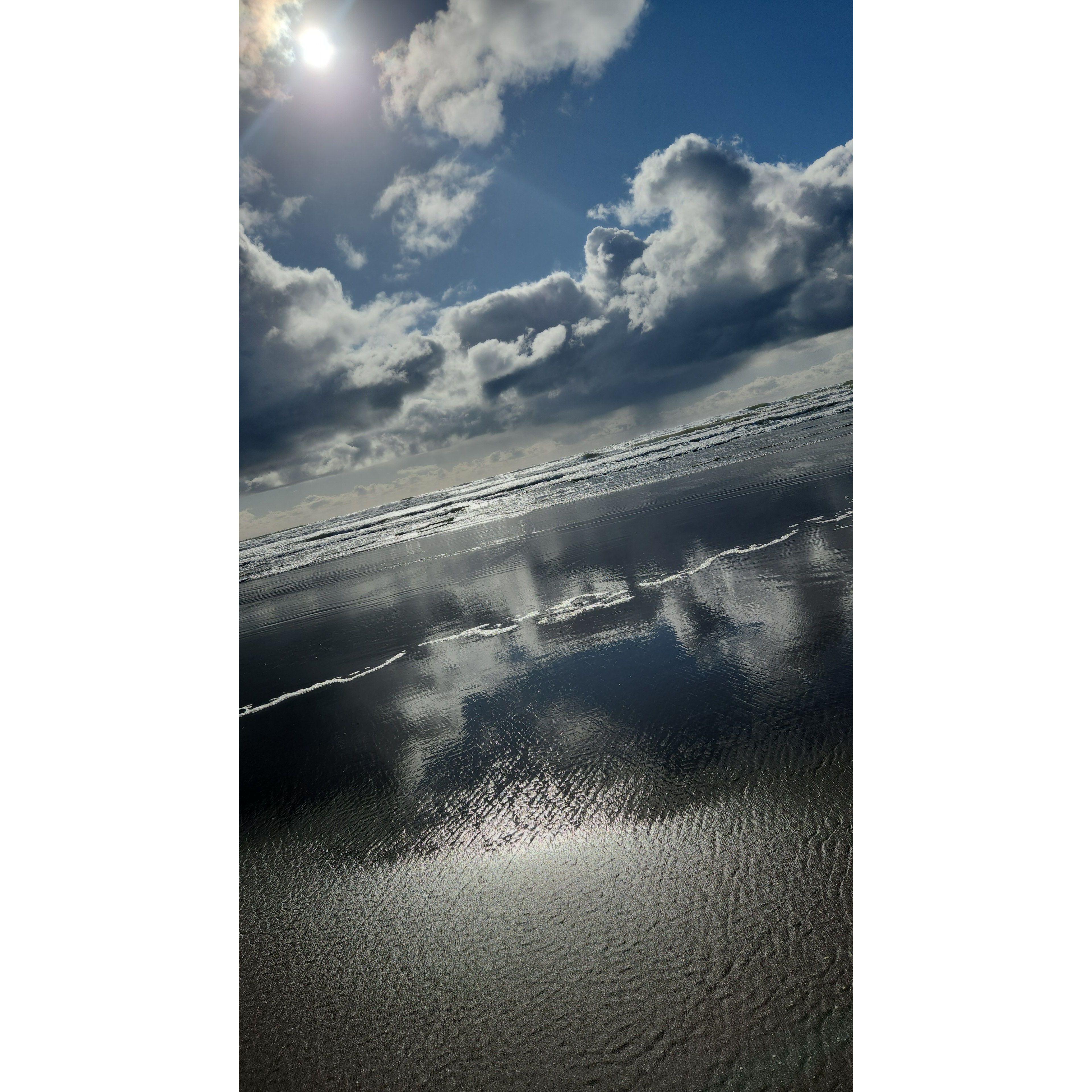 The beach the day Andre Proposed.