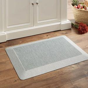 Martha Stewart Mira Modern Heathered Solid Anti-Fatigue Air-Infused Kitchen Mat, Mint Green, 19.6"x32"