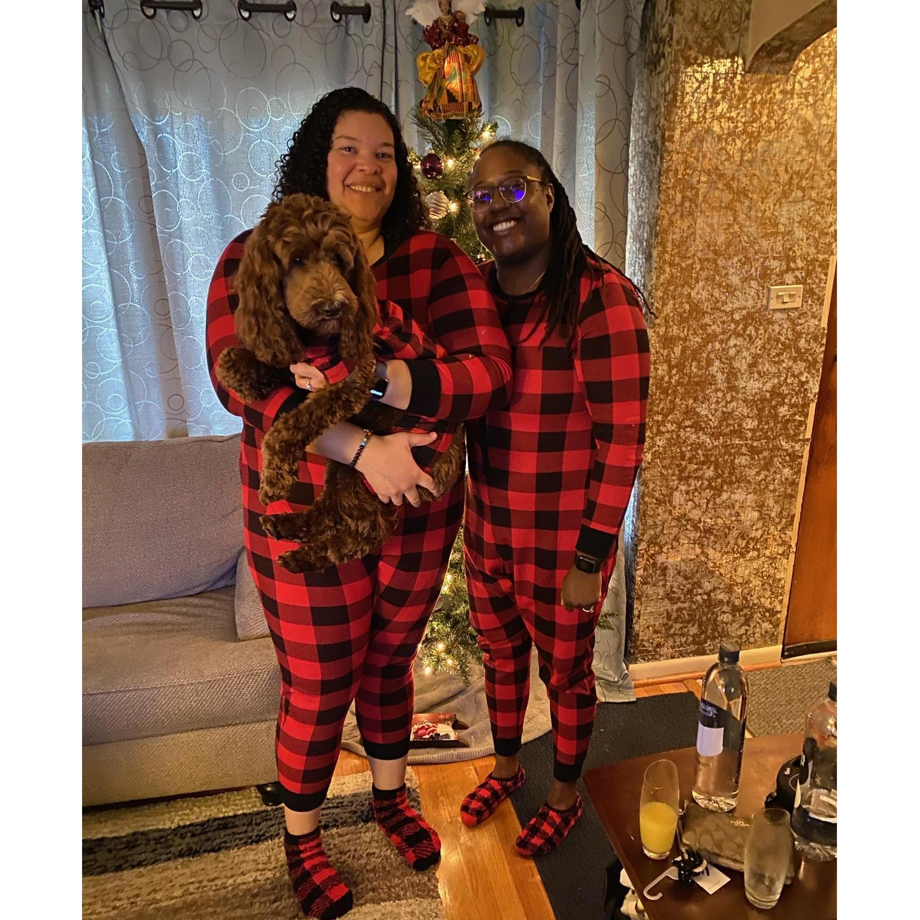 2nd Christmas as dog moms!