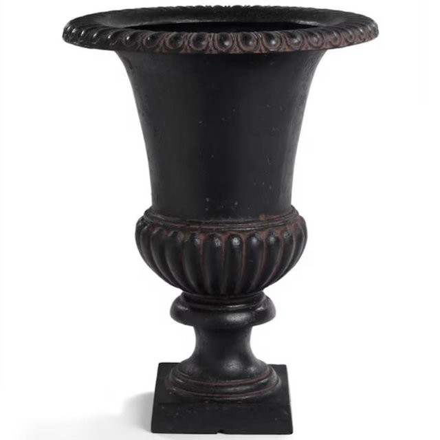 23” Lucas Pedestal Planters in Charcoal