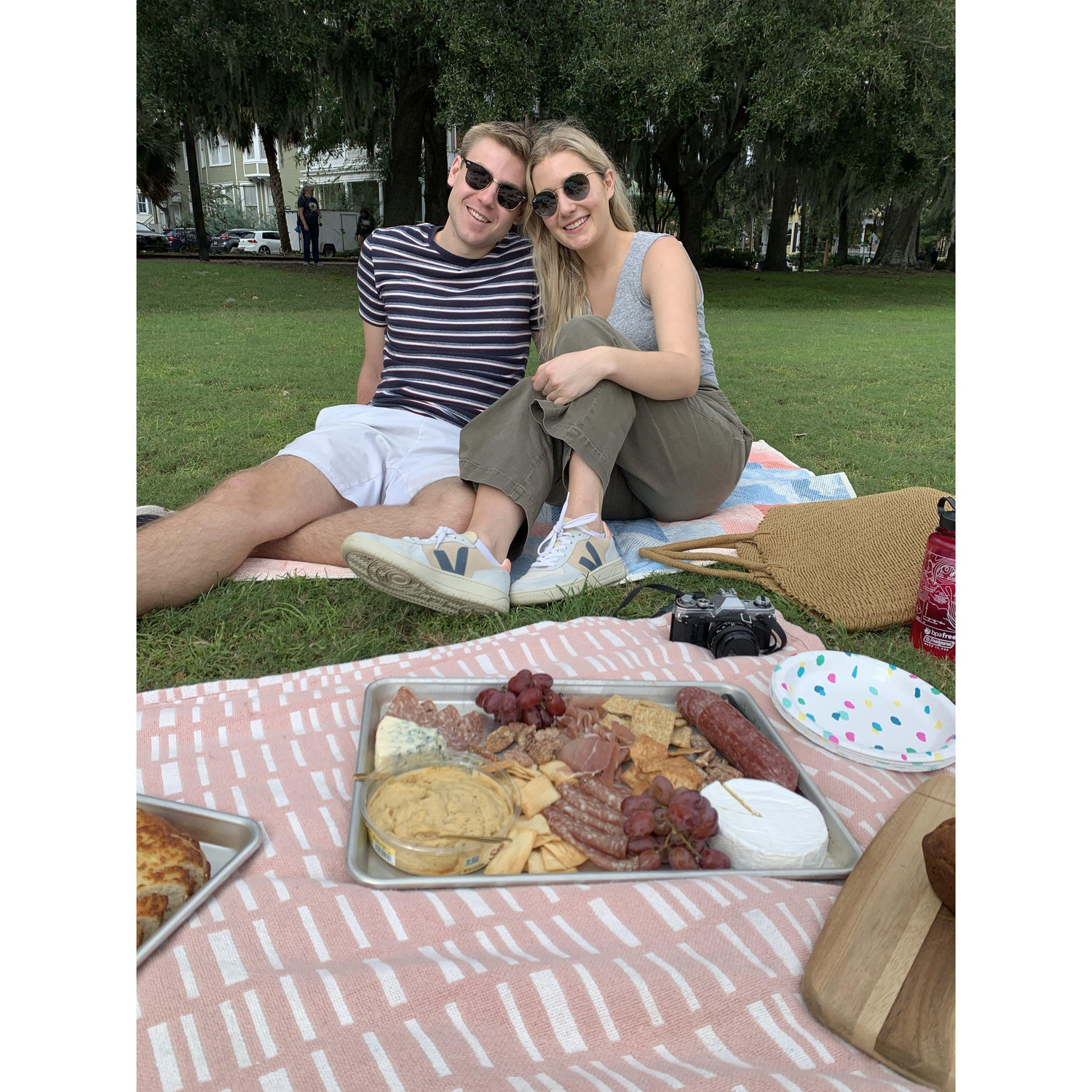 A picnic in Forsyth Park