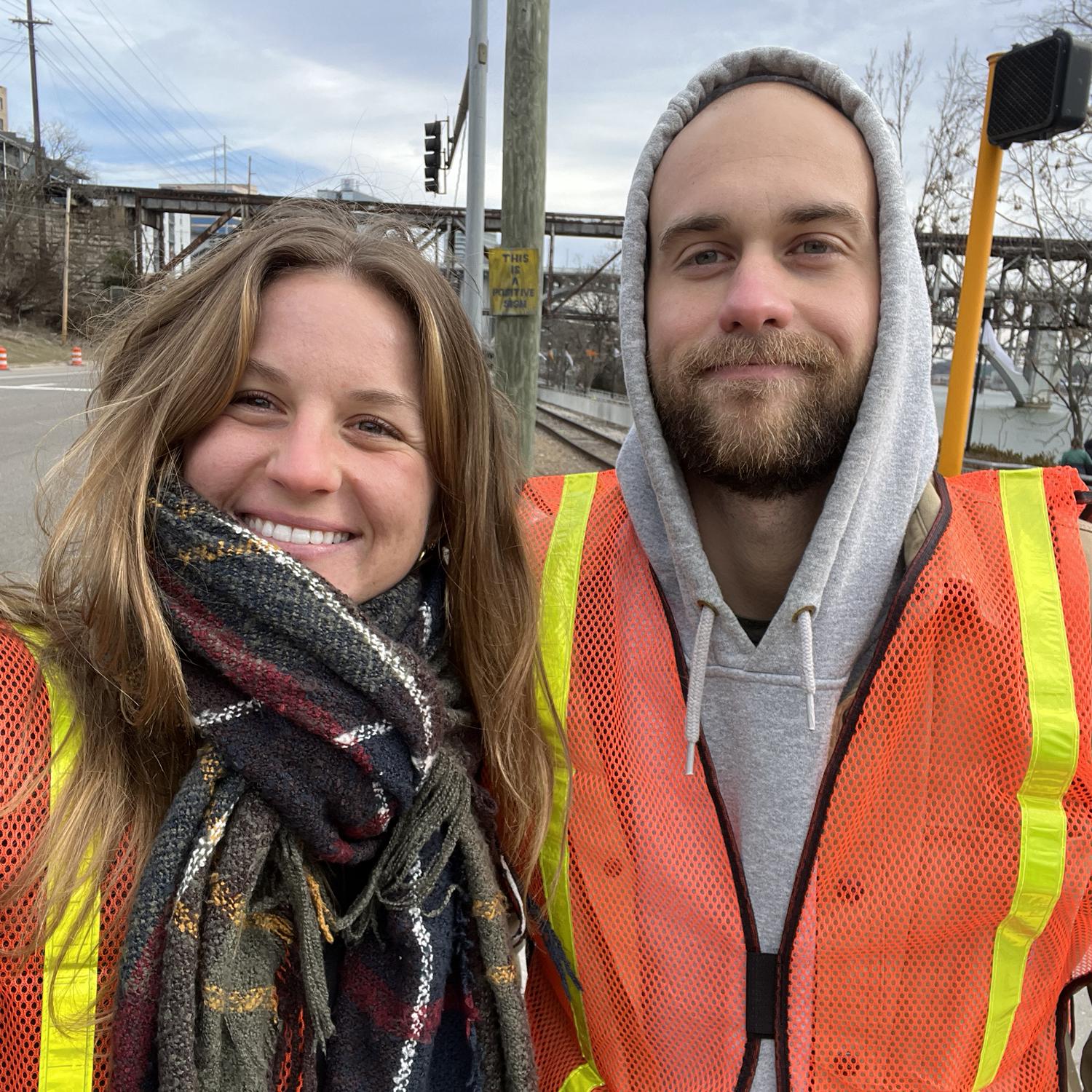 For one of Jake’s college courses, he had to complete volunteer hours. We both decided to do it together and volunteer for a 5k in downtown Knoxville