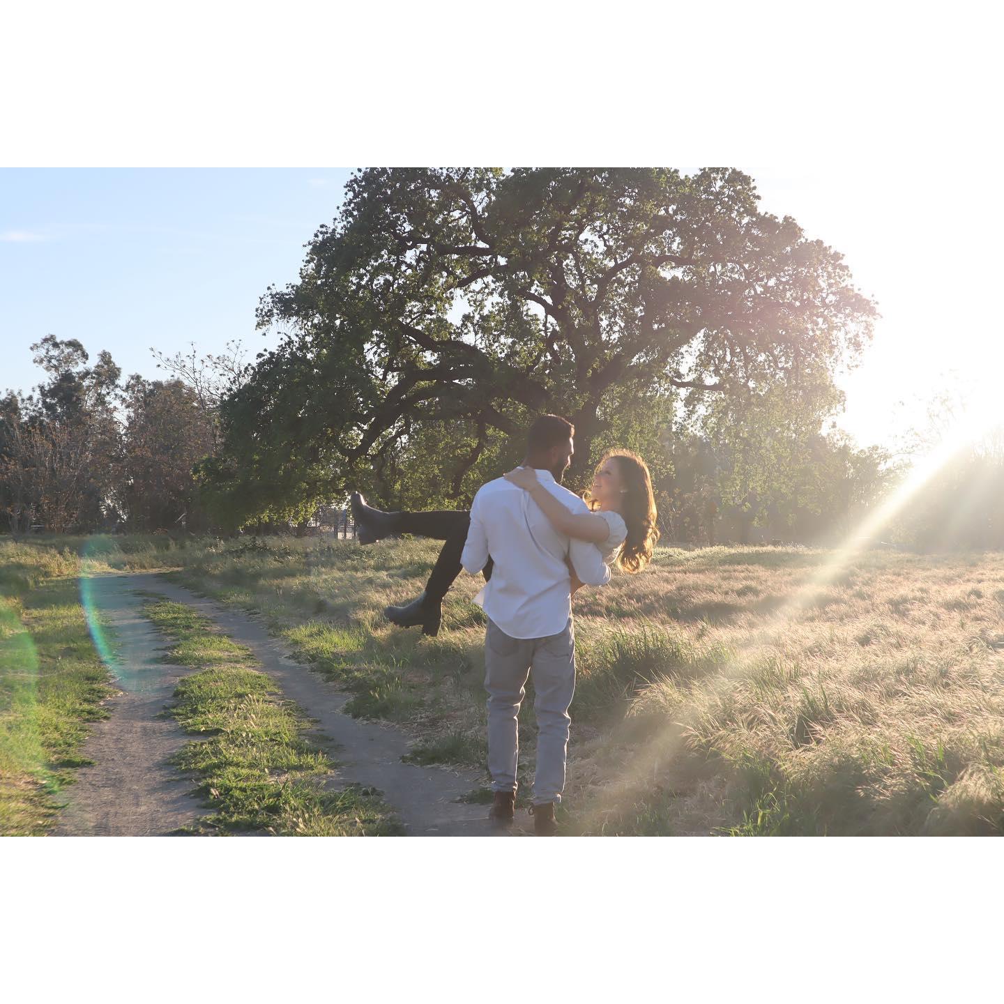 My happily ever after. Took these pictures by the Stanislaus River in Ripon. :)