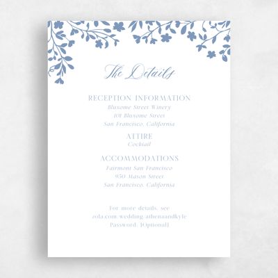 Denim Blue Wedding Enclosure - Ysabeau