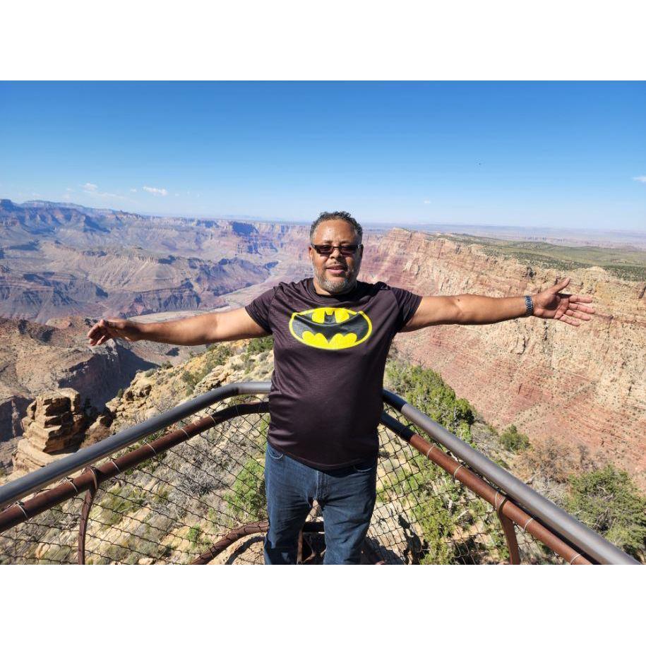 Batman enjoying the Grand Canyon