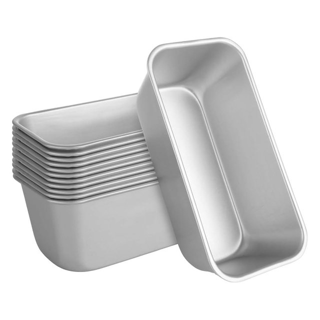 AKOLAFE 12 Pack Aluminum Loaf Pans 8x4 Inch Banana Bread Pan for Homemade Bread Loaf Pan for Baking Bread Tins for Baking Loaf Pans for Oven Sourdough Bread Baking Pan Metal Sandwich Loaf Bread Pans