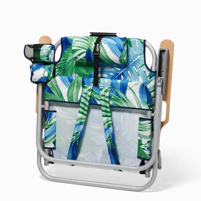 Palm Fronds Deluxe Backpack Beach Chair
