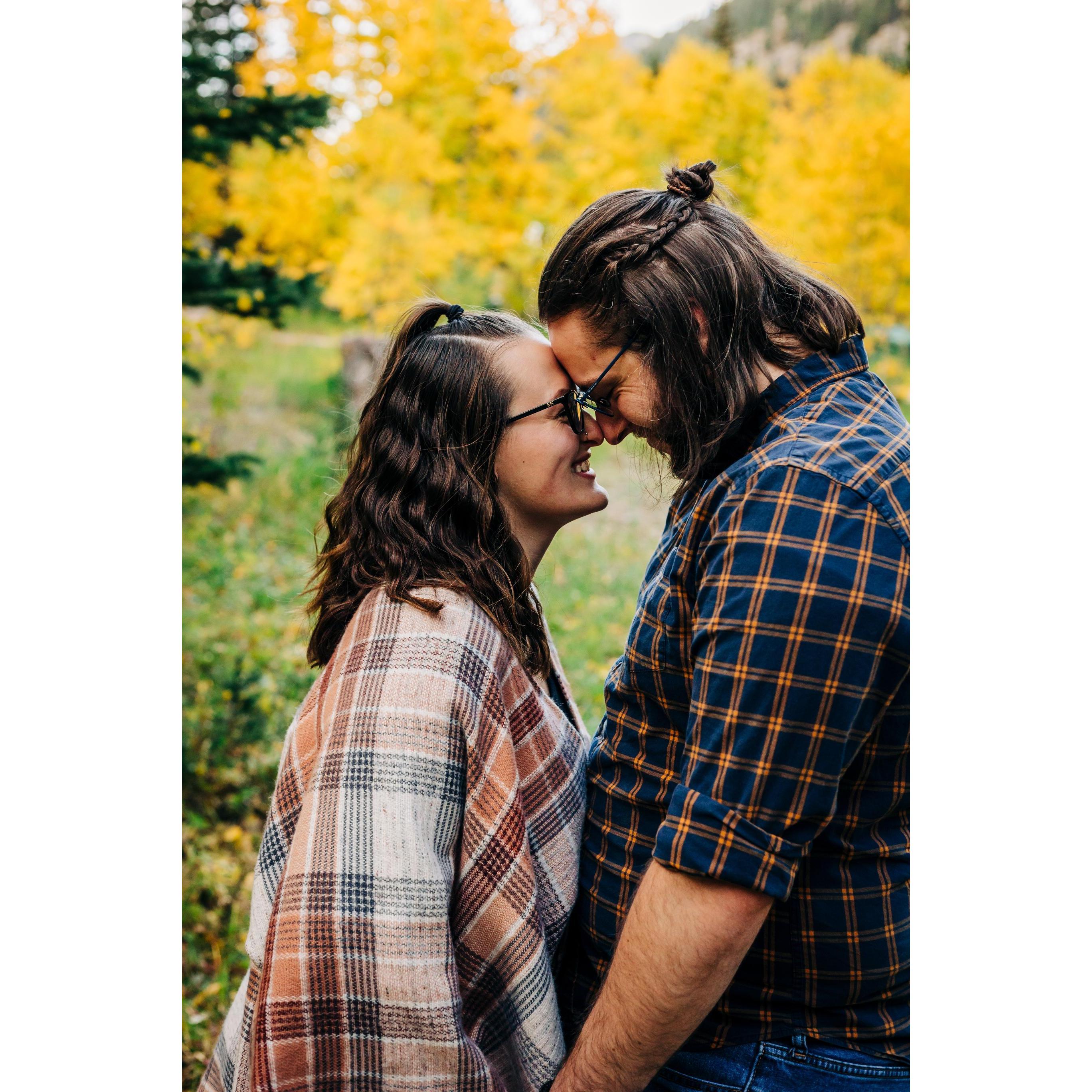 September 2021 - Our engagement photo shoot on Guanella Pass