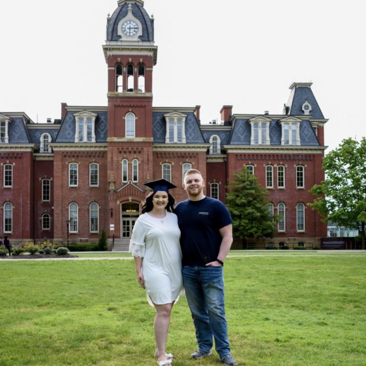 Mariah graduates from WVU (2020).