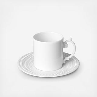 Perlee Espresso Cup and Saucer
