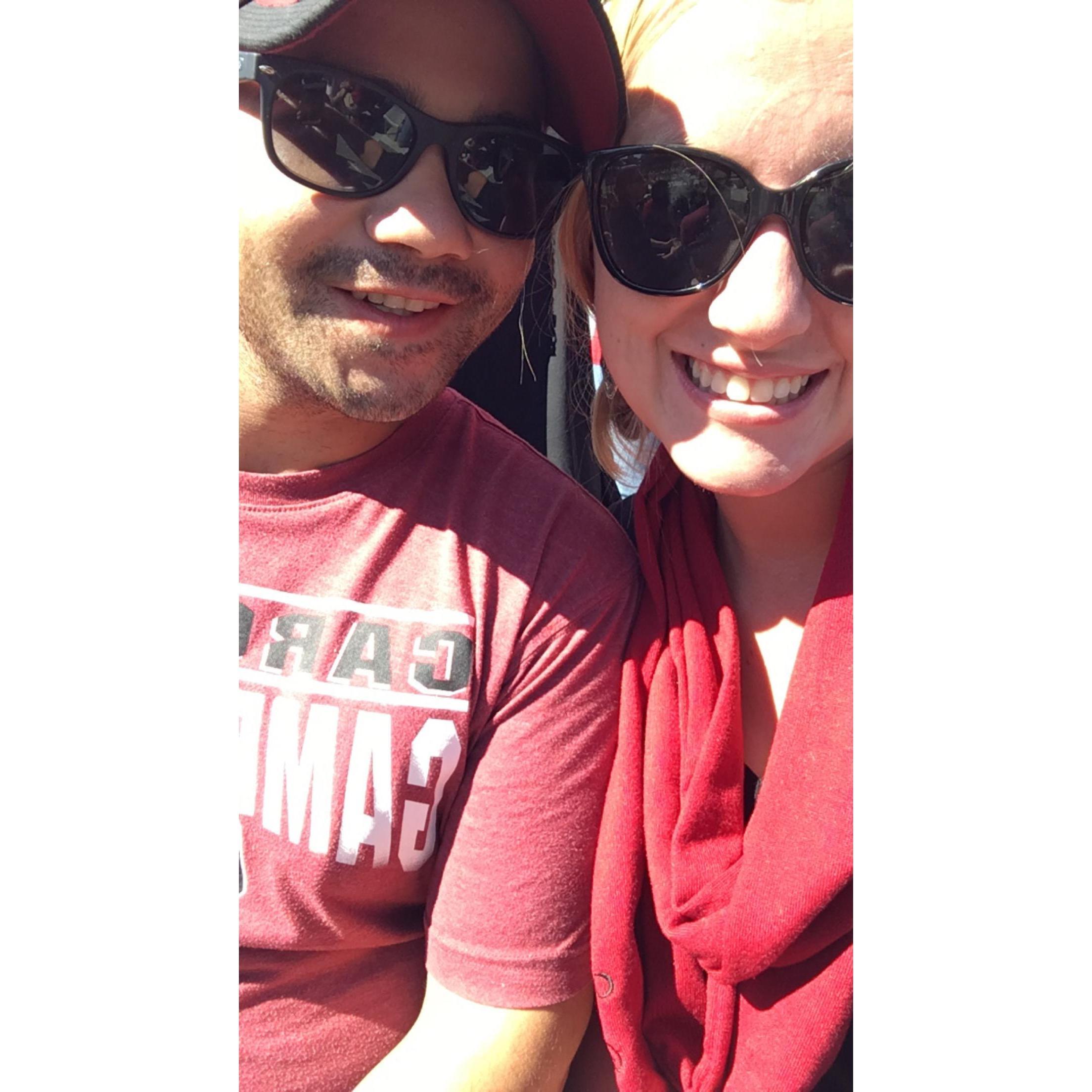 First gamecocks football game together.
