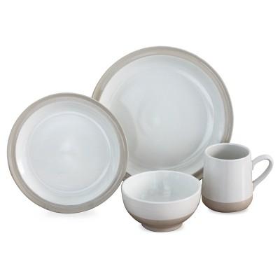Baum Bros.® Grayden 16pc Dinnerware Set White