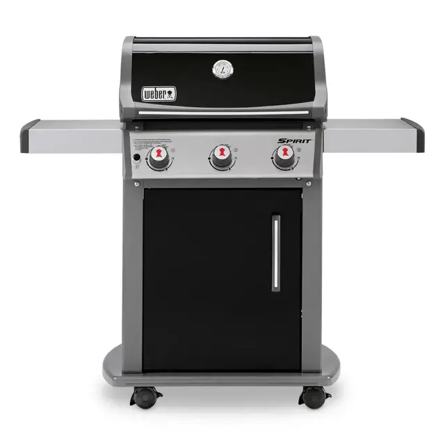 Spirit E-310 3-Burner Propane Gas Grill in Black with Built-In Thermometer