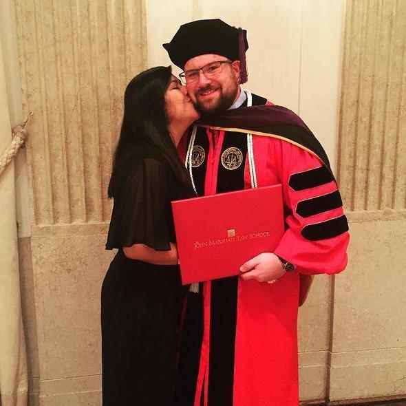 Danny's graduation from John Marshall Law School.